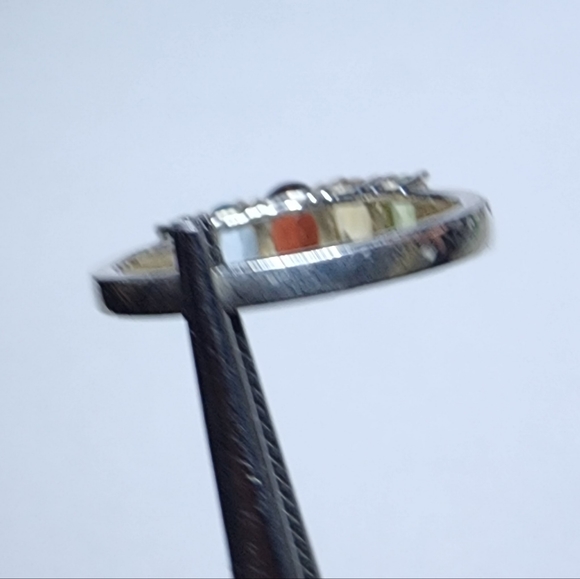 925 Sterling Silver Multi Color Gemstones Ring Bracelet and earrings set - Picture 9 of 13